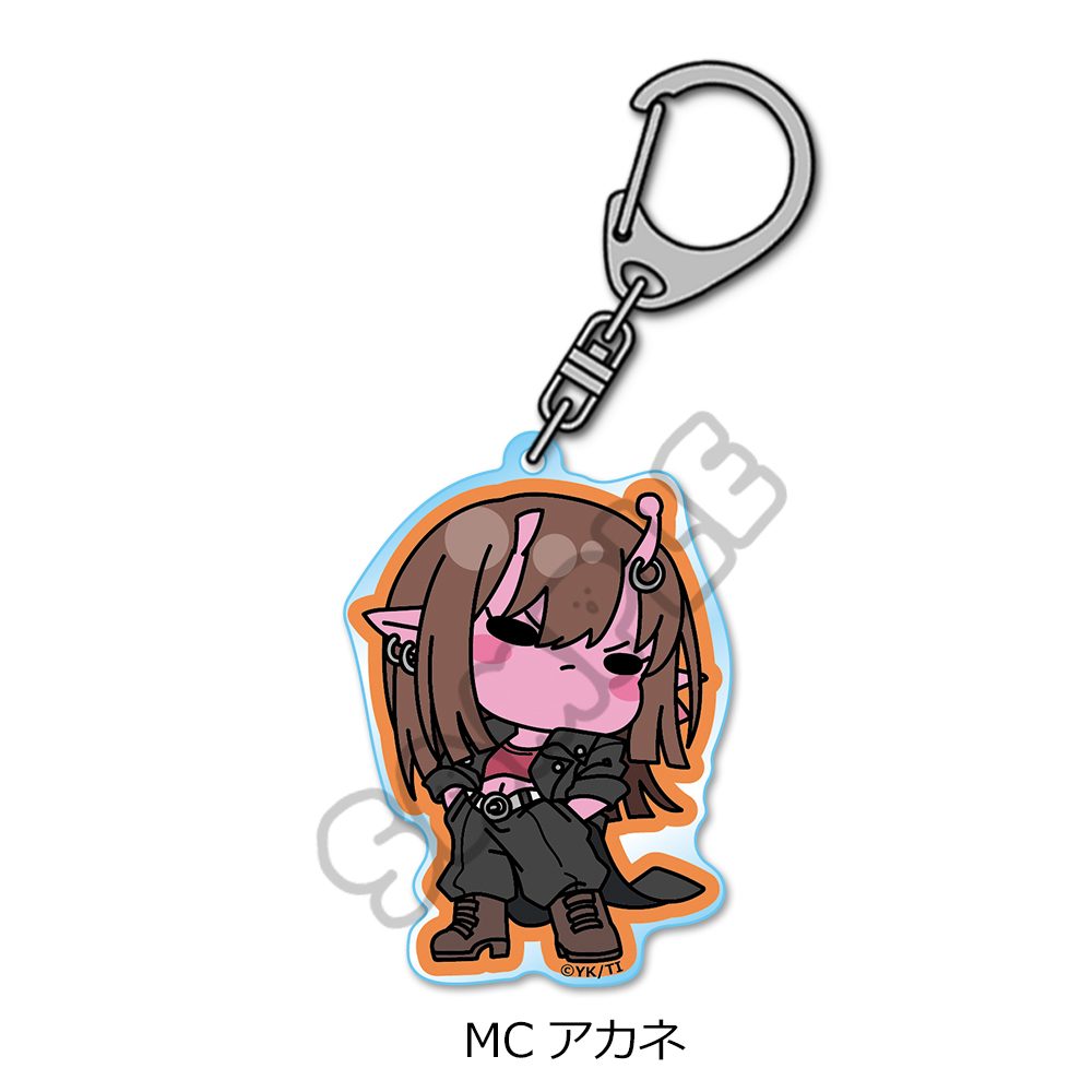 銀河特急 ミルキー☆サブウェイ アクリルキーホルダー(mochocho) MC アカネ ("MILKY SUBWAY THE GALACTIC LIMITED EXPRESS" Acrylic Key Chain (mochocho) MC Akane)