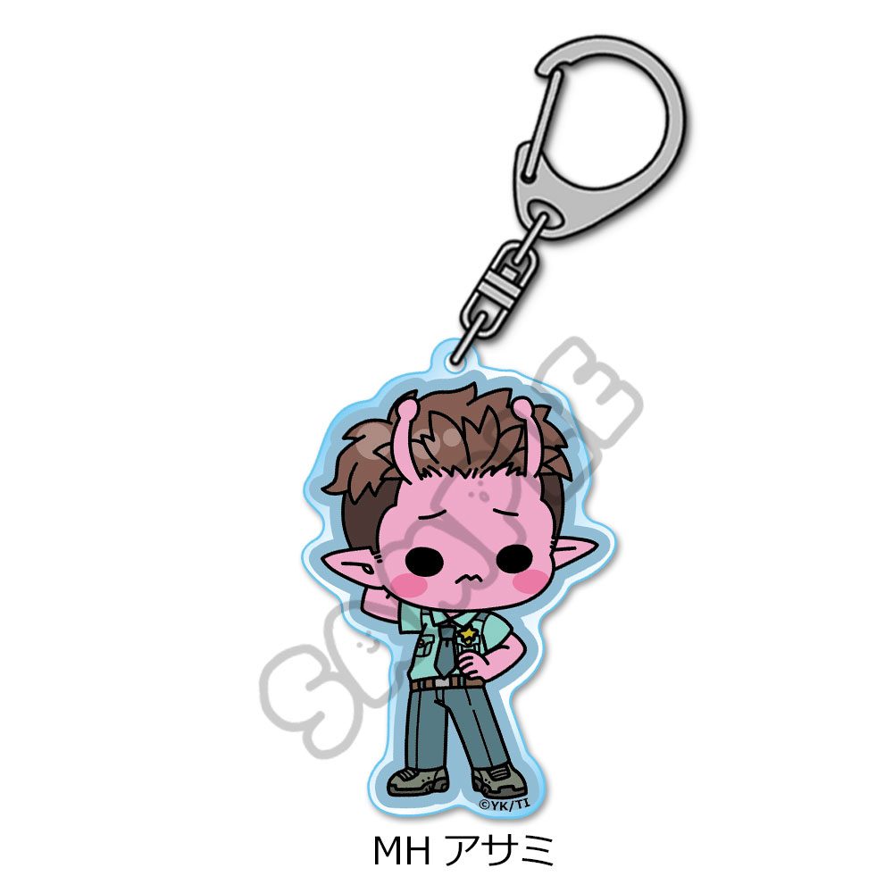 銀河特急 ミルキー☆サブウェイ アクリルキーホルダー(mochocho) MH アサミ ("MILKY SUBWAY THE GALACTIC LIMITED EXPRESS" Acrylic Key Chain (mochocho) MH Asami)