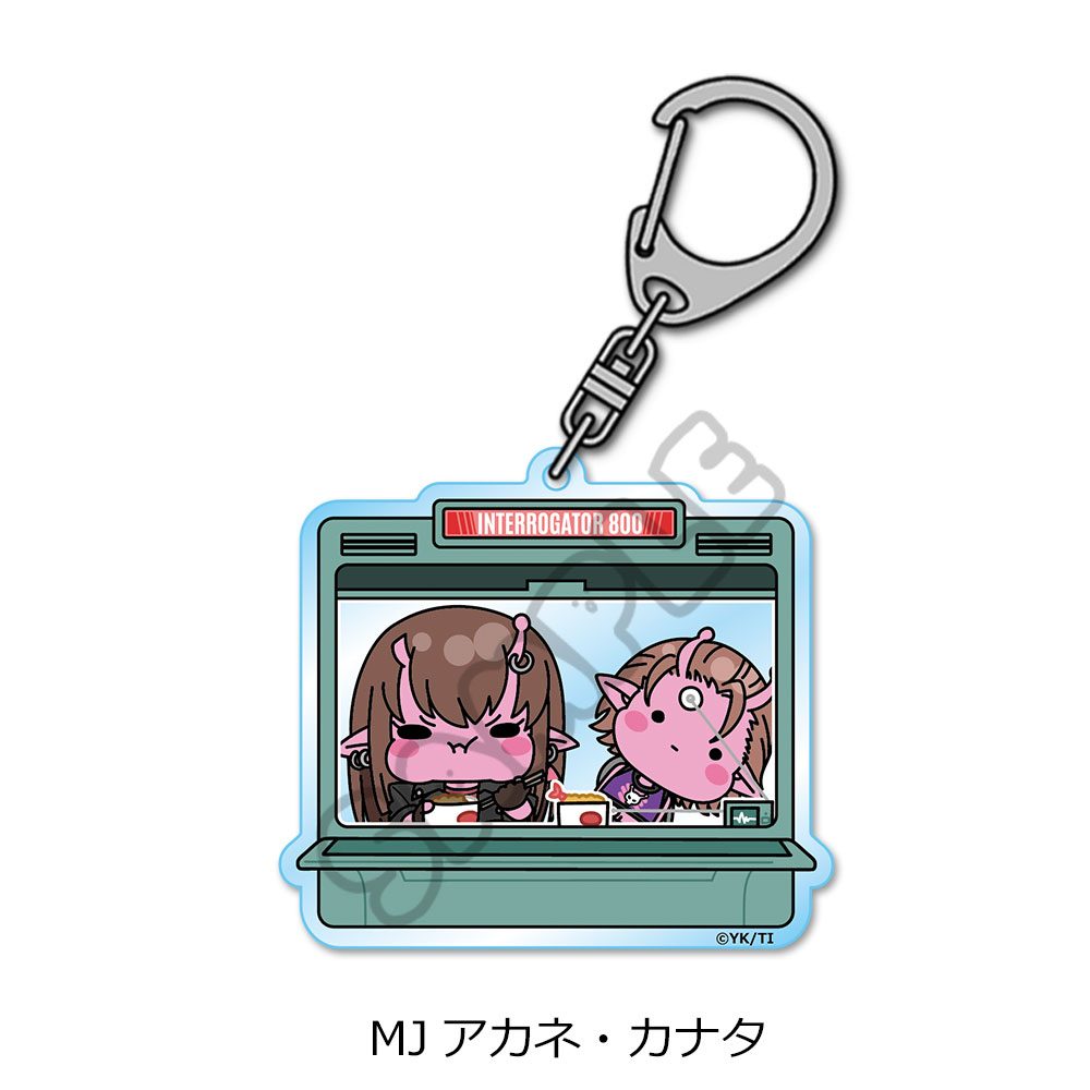 銀河特急 ミルキー☆サブウェイ アクリルキーホルダー(mochocho) MJ アカネ・カナタ ("MILKY SUBWAY THE GALACTIC LIMITED EXPRESS" Acrylic Key Chain (mochocho) MJ Akane & Kanata)