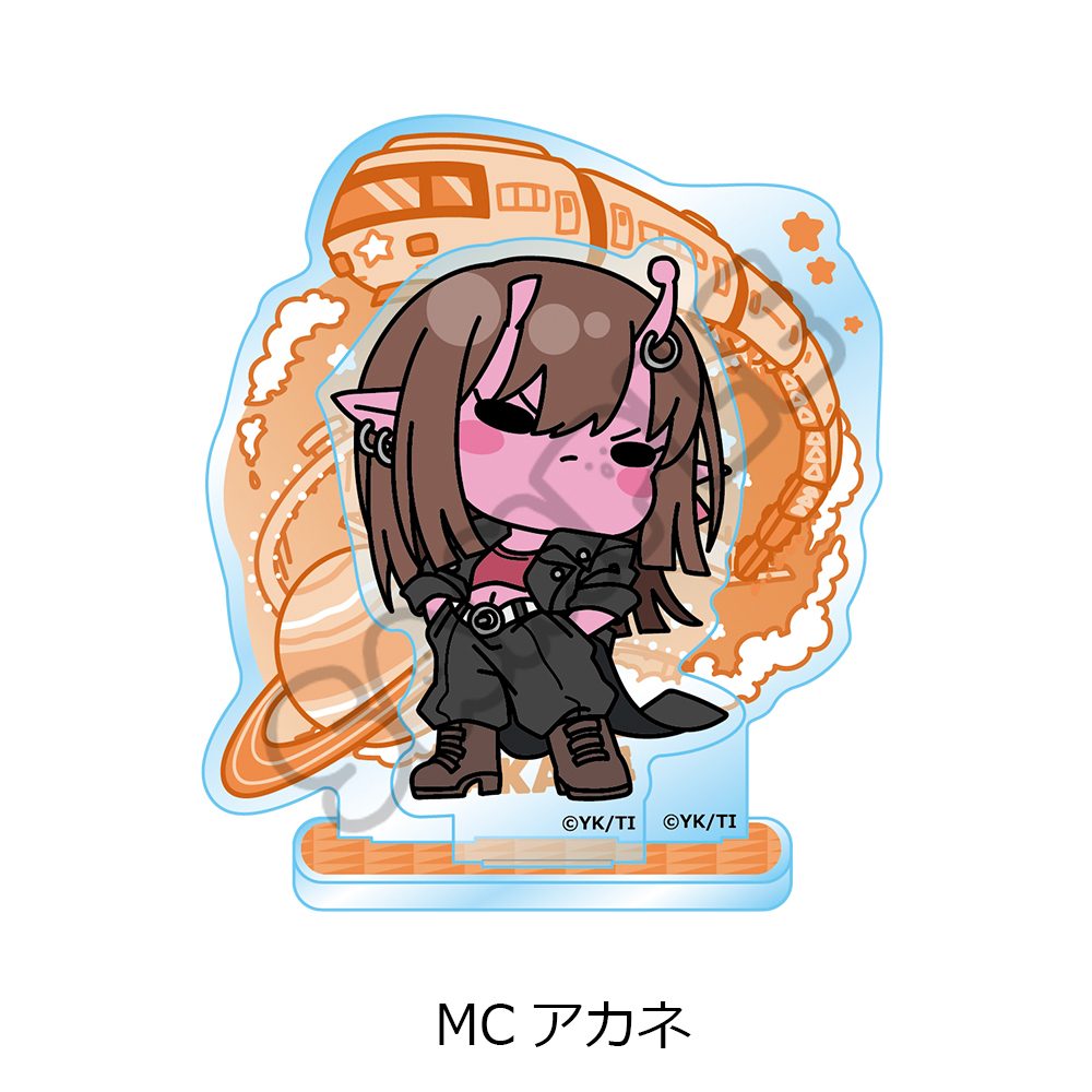 銀河特急 ミルキー☆サブウェイ アクリルスタンド(mochocho) MC アカネ ("MILKY SUBWAY THE GALACTIC LIMITED EXPRESS" Acrylic Stand (mochocho) MC Akane)