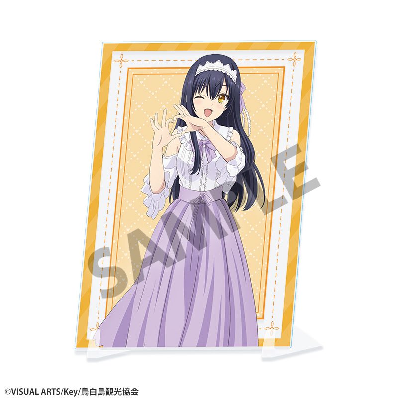 Summer Pockets 描き下ろしビジュアルアクリルプレート 久島鴎 ゆめかわVer. ("Summer Pockets" Original Illustration Visual Acrylic Plate Kushima Kamome Yumekawa Ver.)