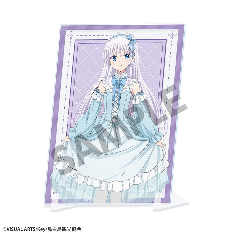 Summer Pockets 描き下ろしビジュアルアクリルプレート 鳴瀬しろは ゆめかわVer. ("Summer Pockets" Original Illustration Visual Acrylic Plate Naruse Shiroha Yumekawa Ver.)