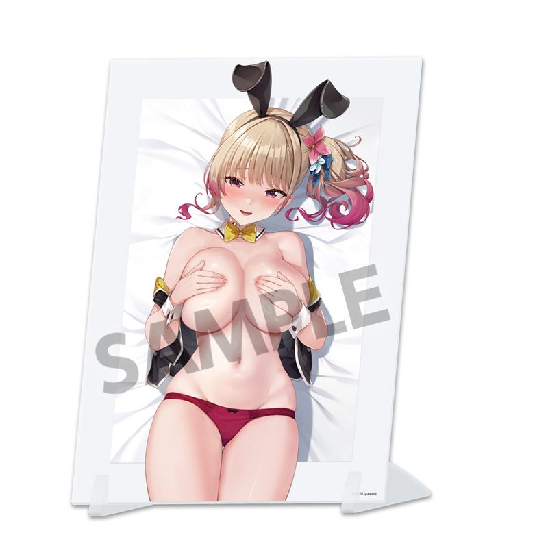 バニーガーデン 描き下ろしビジュアルアクリルプレート 凜 B ("Bunny Garden" Original Illustration Visual Acrylic Plate Rin B)