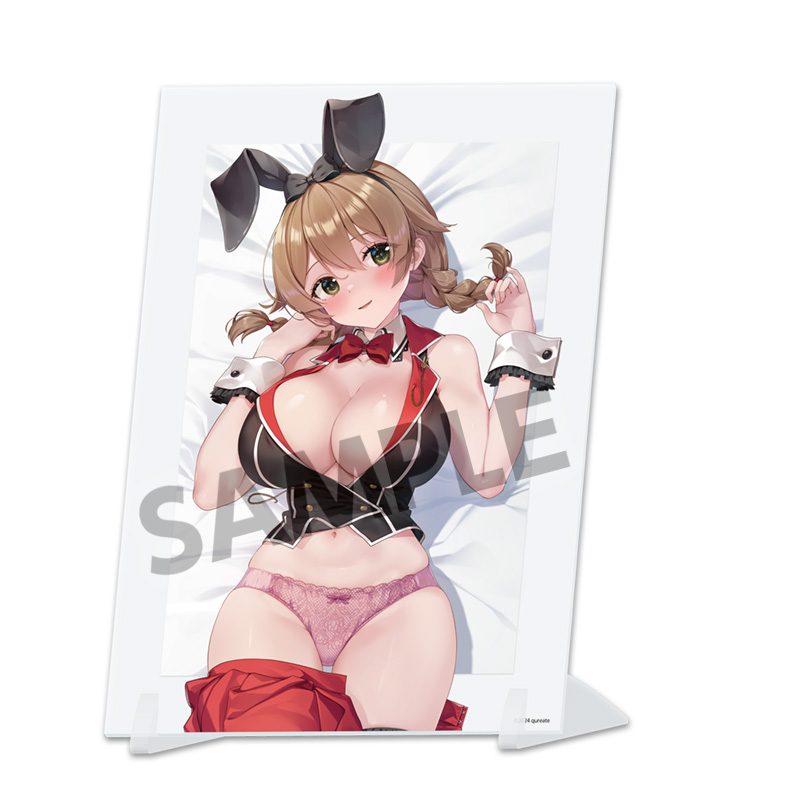 バニーガーデン 描き下ろしビジュアルアクリルプレート 花奈 A ("Bunny Garden" Original Illustration Visual Acrylic Plate Kana A)