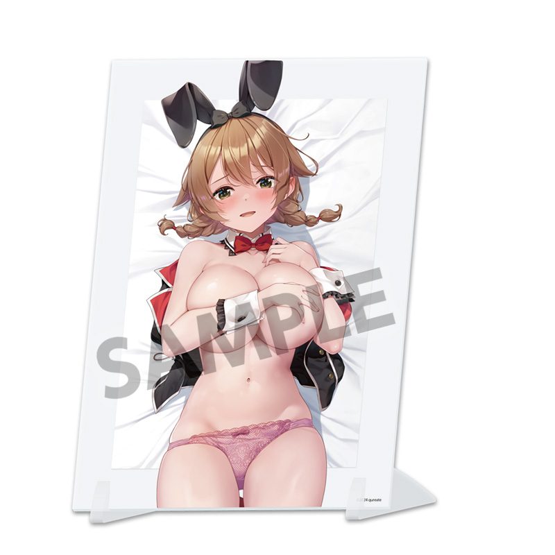 バニーガーデン 描き下ろしビジュアルアクリルプレート 花奈 B ("Bunny Garden" Original Illustration Visual Acrylic Plate Kana B)