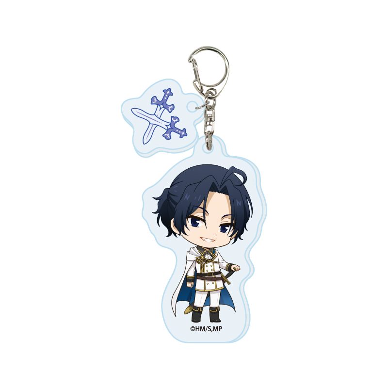 パーツ付きアクリルキーホルダー 憂国のモリアーティ 02 ナイトVer. シャーロック・ホームズ(ミニキャライラスト) (Acrylic Key Chain with Parts "Moriarty the Patriot" 02 Knight Ver. Sherlock Holmes (Mini Character Illustration))