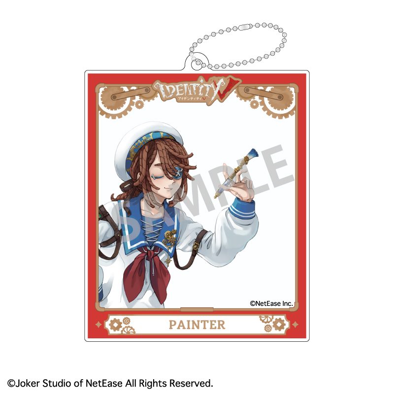 IdentityV 第五人格 フォトフレームアクリルキーホルダー 画家 マリンルック×スチームパンク ("Identity V" Photo Frame Acrylic Key Chain Painter Marine Look x Steampunk)