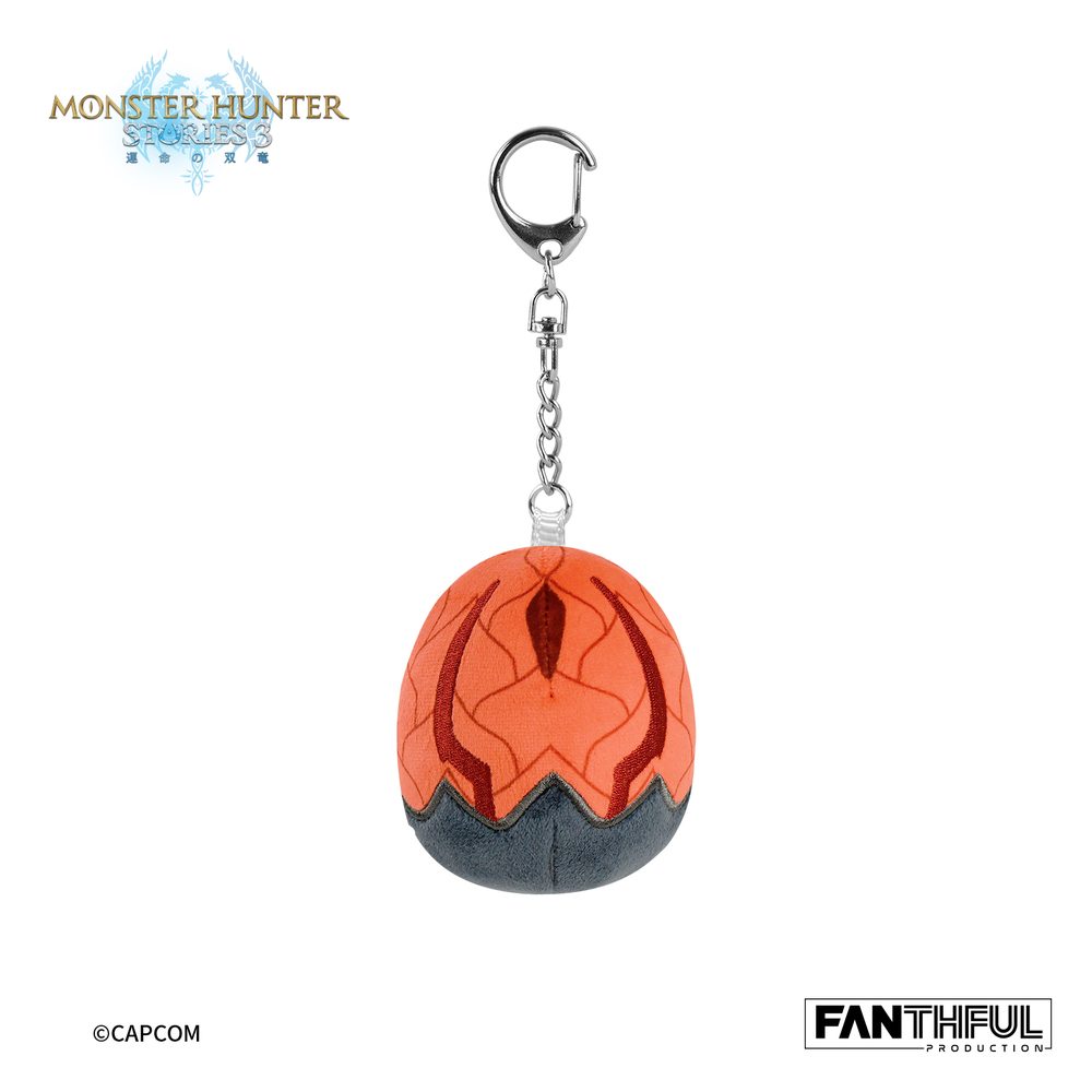 FANTHFUL モンスターハンターストーリーズ3 -運命の双竜- FP002MHS32026 ぬいぐるみキーチェーン(レウスのタマゴ) (FANTHFUL "MONSTER HUNTER STORIES 3" FP002MHS32026 PLUSH KEYCHAIN (RATHA EGG))