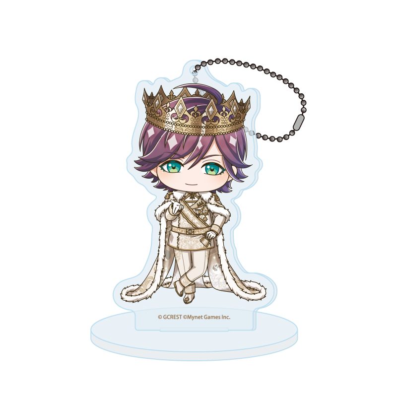 アクリルスタンドキーホルダー 夢王国と眠れる100人の王子様 84 ソルベージュ(ミニキャライラスト) (Acrylic Stand Key Chain "100 Sleeping Princes and the Kingdom of Dreams" 84 Sorbege (Mini Character Illustration))