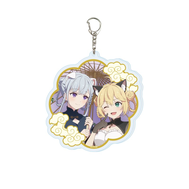 デカアクリルキーホルダー 転生王女と天才令嬢の魔法革命 03 アニスフィア&ユフィリア ケモ耳×中華ロリータVer.(描き下ろしイラスト) (Deka Acrylic Key Chain "The Magical Revolution of the Reincarnated Princess and the Genius Young Lady" 03 Anisphia & Euphyllia Kemomimi x Chinese Lolita Ver. (Original Illustration))