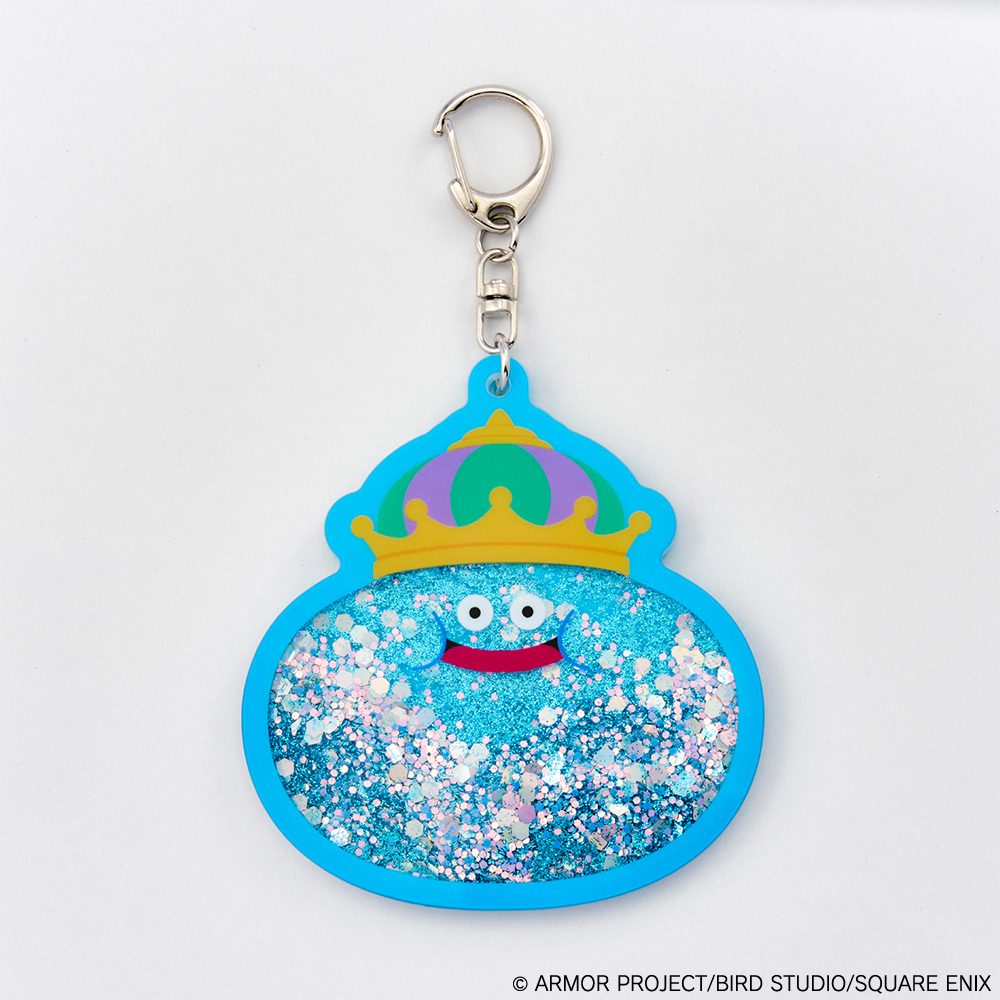 ドラゴンクエスト スマイルスライム ラメでキラキラ!キーホルダー キングスライム ("Dragon Quest" Smile Slime Lame de Kirakira! Key Chain King Slime)
