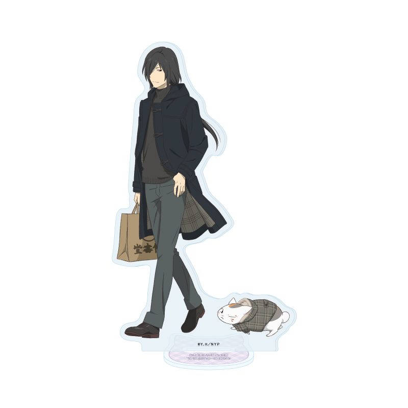 アクリルスタンド 夏目友人帳 13 的場静司 チェック柄Ver.(描き下ろしイラスト) (Acrylic Stand "Natsume's Book of Friends" 13 Matoba Seiji Plaid Ver. (Original Illustration))
