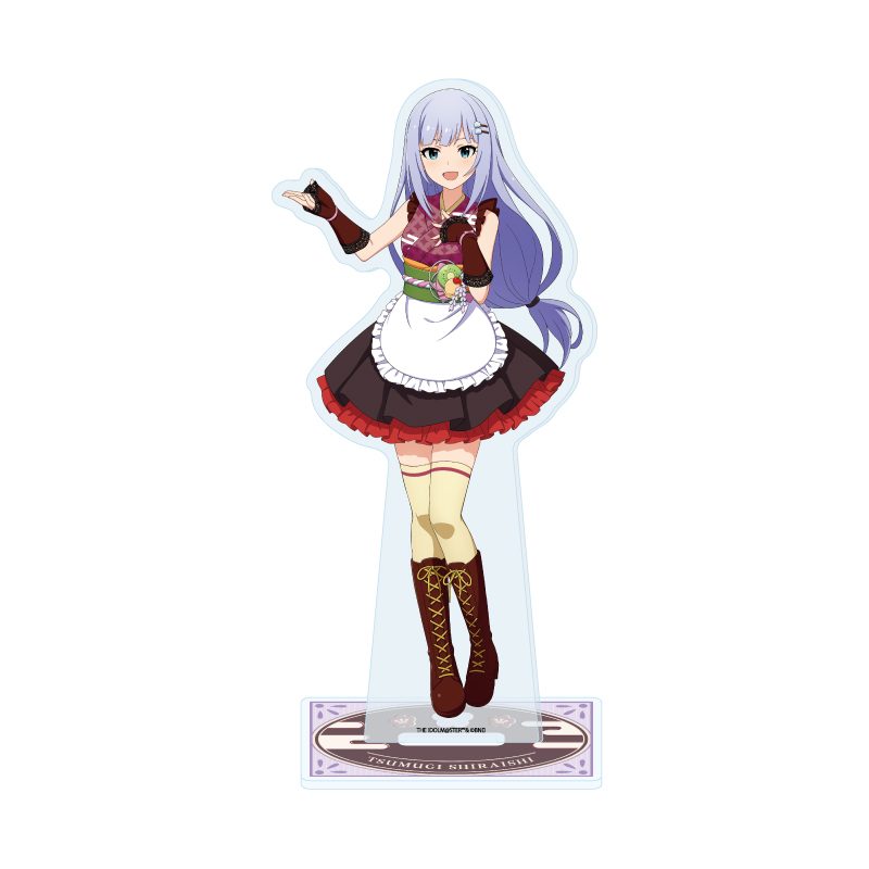 アクリルスタンド アイドルマスター ミリオンライブ! 31 白石紬 和風喫茶Ver.(描き下ろしイラスト) (Acrylic Stand "The Idolmaster Million Live!" 31 Shiraishi Tsumugi Japanese Style Cafe Ver. (Original Illustration))