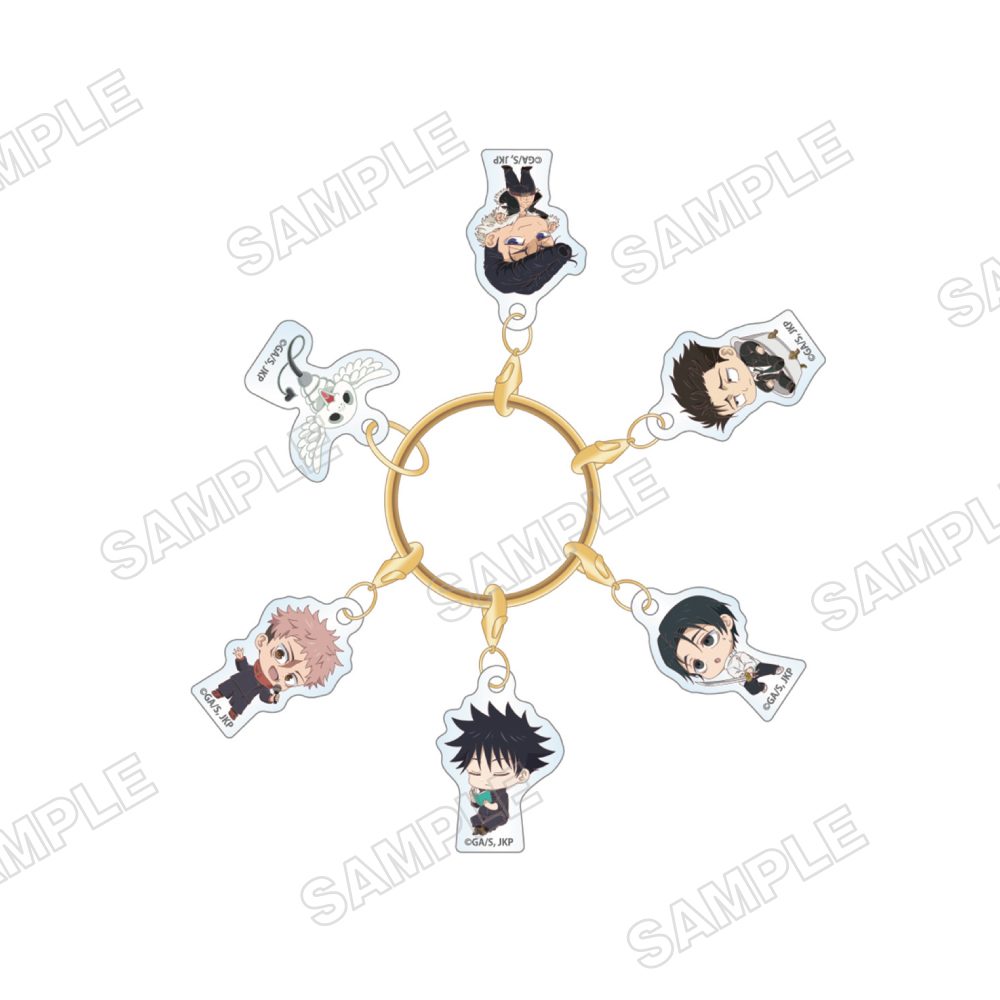 呪術廻戦 つながるアクリルチャームセット コガネといっしょ-Ordinary- ("Jujutsu Kaisen" Tsunagaru Acrylic Charm Set with Kogane -Ordinary-)