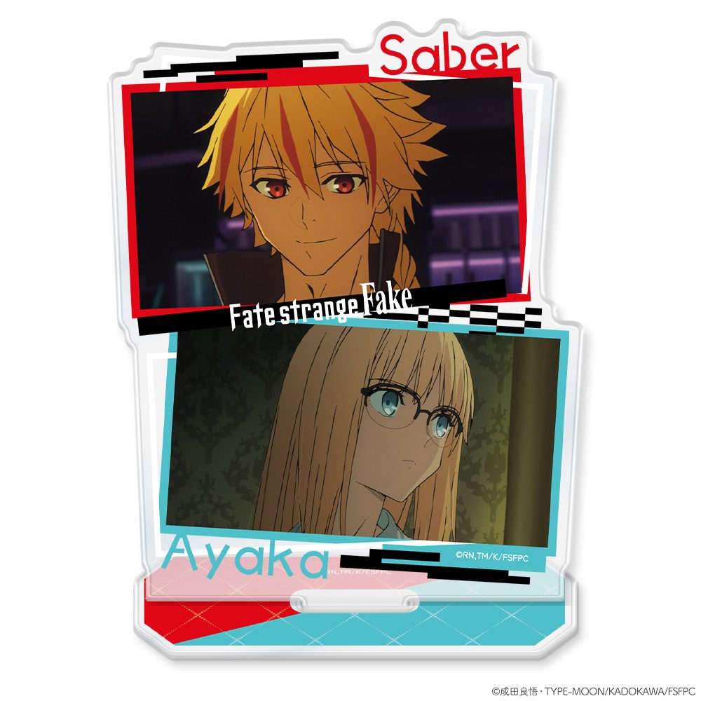 Fate/strange Fake アクリルキャラスタンド アヤカ・サジョウ&セイバー ("Fate/strange Fake" Acrylic Chara Stand Ayaka Sajyou & Saber)