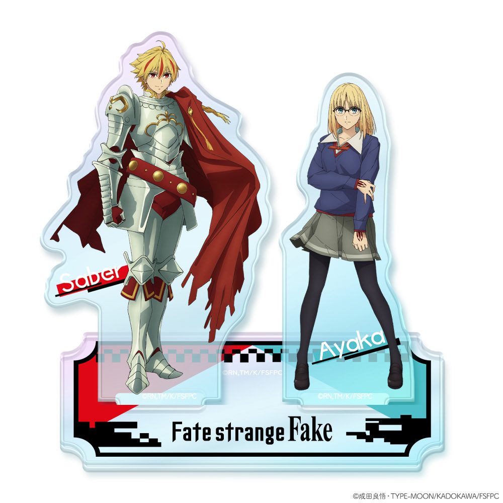 Fate/strange Fake オーロラアクリルニコスタンド アヤカ・サジョウ&セイバー ("Fate/strange Fake" Aurora Acrylic Niko Stand Ayaka Sajyou & Saber)