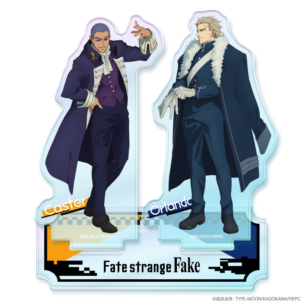 Fate/strange Fake オーロラアクリルニコスタンド オーランド・リーヴ&キャスター ("Fate/strange Fake" Aurora Acrylic Niko Stand Orlando Reeve & Caster)