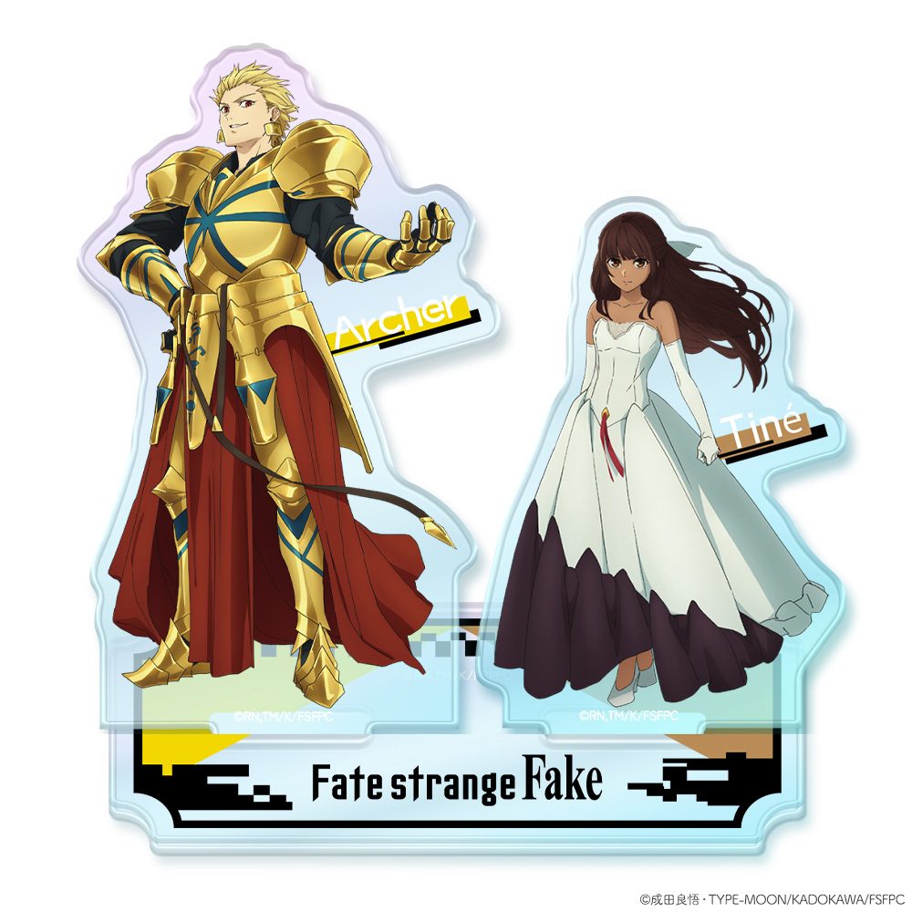 Fate/strange Fake オーロラアクリルニコスタンド ティーネ&アーチャー ("Fate/strange Fake" Aurora Acrylic Niko Stand Tine & Archer)