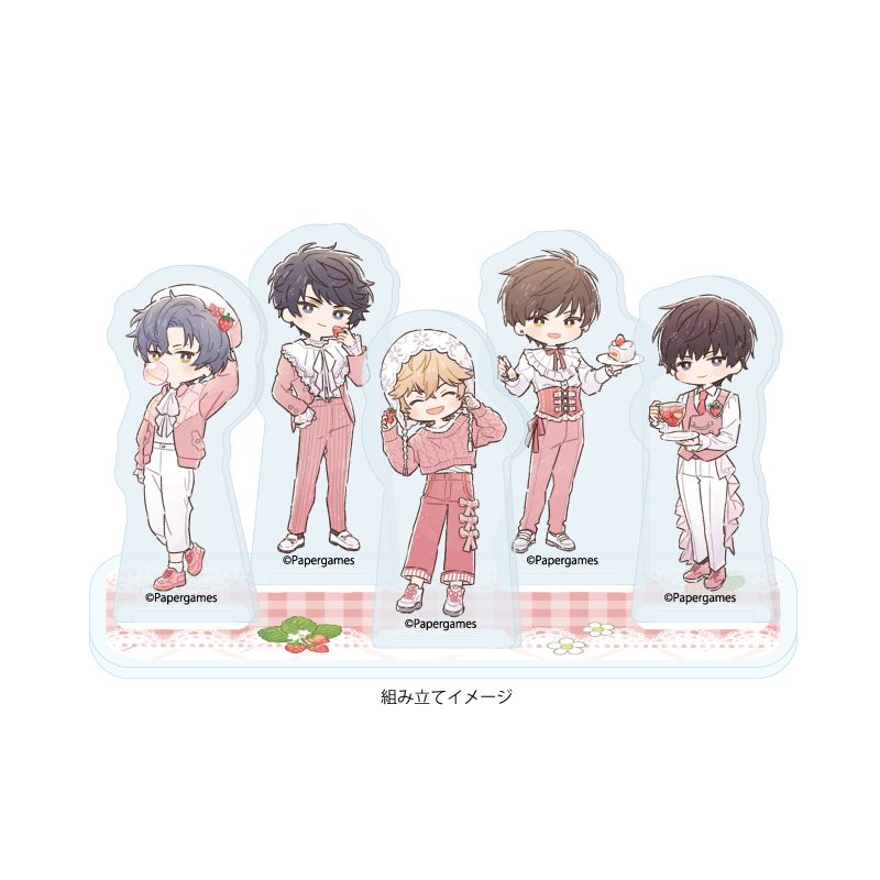アクリルスタンドプレート 恋とプロデューサー -EVOL×LOVE- 12 いちごフレンチVer.(グラフアートイラスト) (Acrylic Stand Plate "Mr Love: Queen's Choice" 12 Strawberry French Ver. (Graff Art Illustration))
