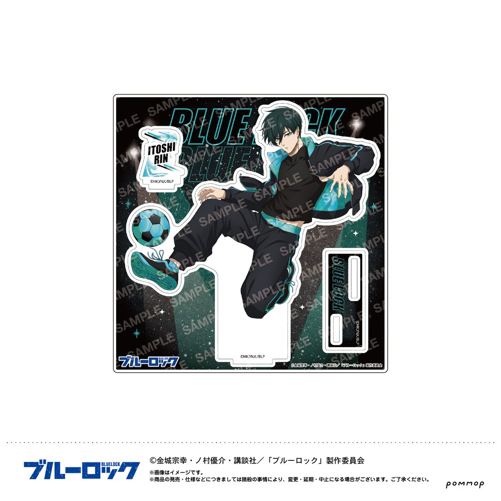 ブルーロック アクリルスタンド-ナイトサッカー- B 糸師凛 ("Blue Lock" Acrylic Stand -Night Soccer- B Itoshi Rin)
