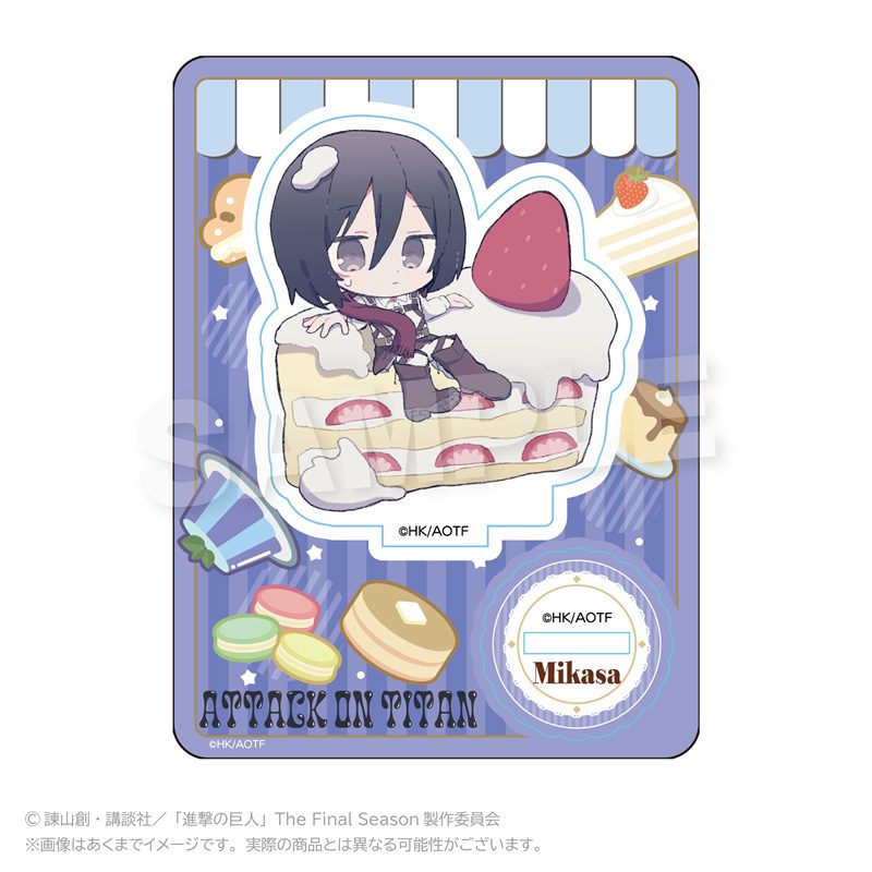 進撃の巨人 ミニキャラスタンド デザートVer. ミカサ ("Attack on Titan" Mini Character Stand Dessert Ver. Mikasa)