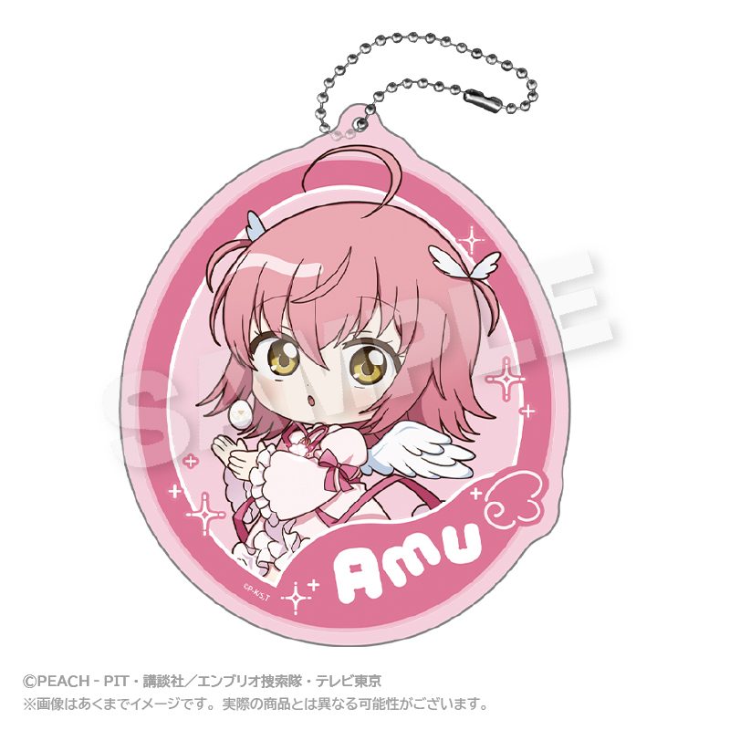 しゅごキャラ!×RED° TOKYO TOWER ミニキャラでかアクリルキーホルダー 日奈森あむ ("Shugo Chara!" x RED TOKYO TOWER Mini Character Big Acrylic Key Chain Hinamori Amu)