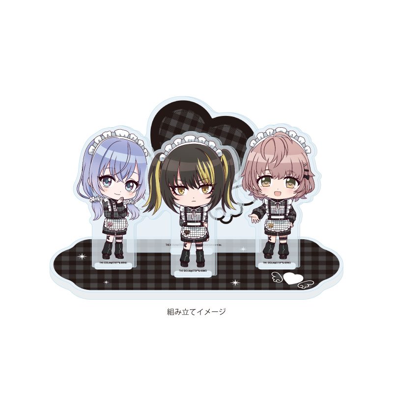 アクリルジオラマ アイドルマスター シャイニーカラーズ 11 283プロ コメティック 黒色天使Ver.(ミニキャライラスト) (Acrylic Diorama "The Idolmaster Shiny Colors" 11 283 Production CoMETIK Black Angel Ver. (Mini Character Illustration))