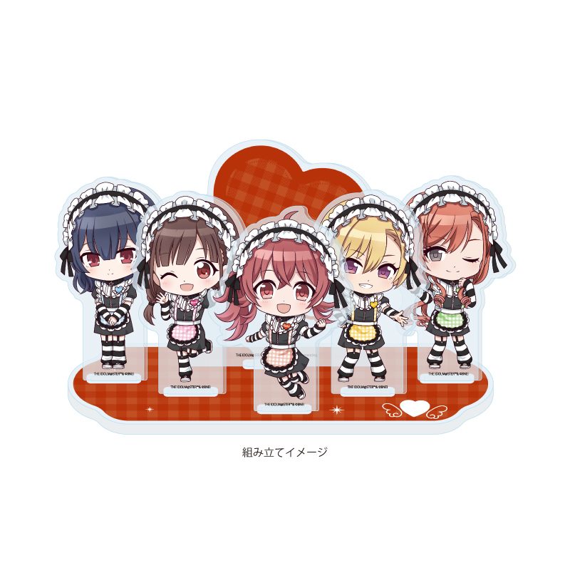 アクリルジオラマ アイドルマスター シャイニーカラーズ 12 283プロ 放課後クライマックスガールズ 黒色天使Ver.(ミニキャライラスト) (Acrylic Diorama "The Idolmaster Shiny Colors" 12 283 Production HO-KA-GO CLIMAX GIRLS Black Angel Ver. (Mini Character Illustration))