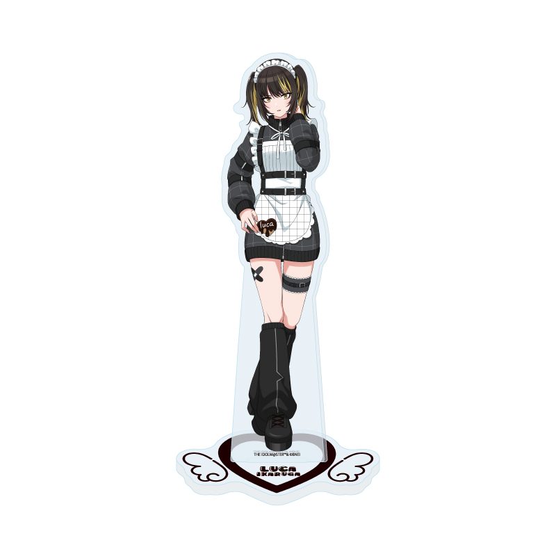 アクリルスタンド アイドルマスター シャイニーカラーズ 21 斑鳩ルカ 黒色天使Ver.(描き下ろしイラスト) (Acrylic Stand "The Idolmaster Shiny Colors" 21 Ikaruga Luca Black Angel Ver. (Original Illustration))