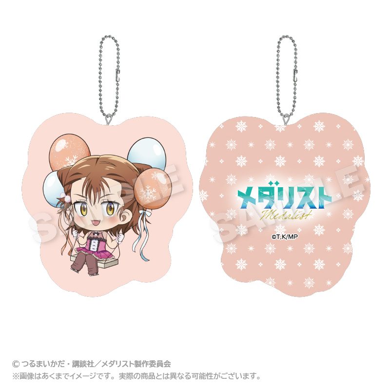 メダリスト ばるんこクッションキーホルダー 三家田涼佳 ("Medalist" Balunko Cushion Key Chain Miketa Ryoka)