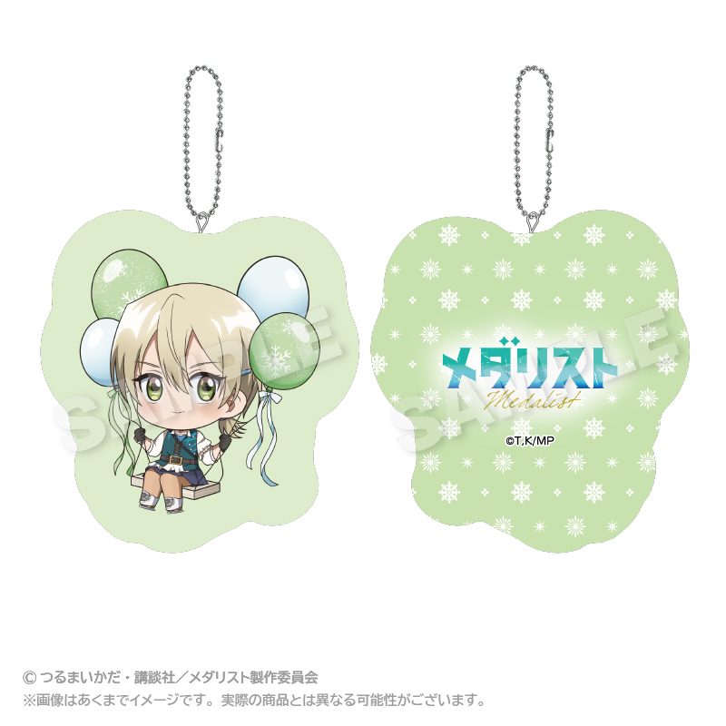 メダリスト ばるんこクッションキーホルダー 八木夕凪 ("Medalist" Balunko Cushion Key Chain Yagi Yuna)