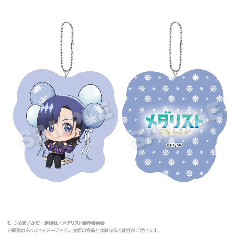 メダリスト ばるんこクッションキーホルダー 岡崎いるか ("Medalist" Balunko Cushion Key Chain Okazaki Iruka)