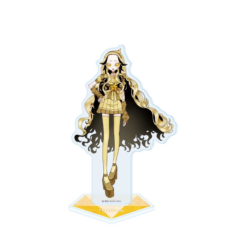 アクリルスタンド 魔法少女ピンクブルー 05 イエロー(公式イラスト) (Acrylic Stand "Magical Girl Pink blue" 05 Yellow (Official Illustration))