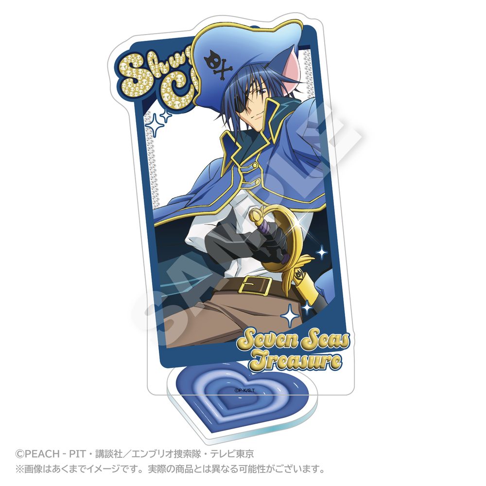 しゅごキャラ! 背景付きアクリルスタンド セブンシーズトレジャー ("Shugo Chara!" Acrylic Stand with Background Seven Seas Treasure)