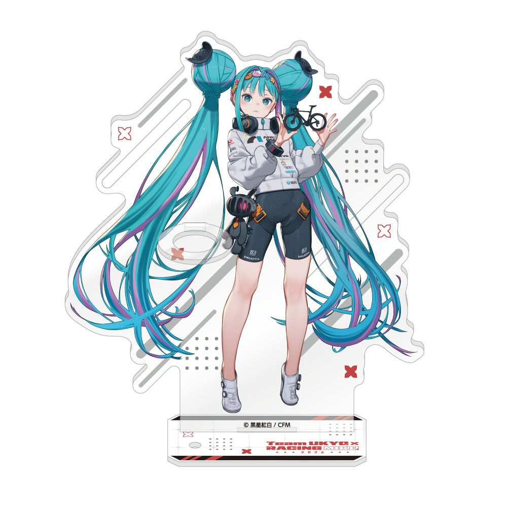 レーシングミク 2026 TEAM UKYO 応援Ver. アクリルペンスタンド (Racing Miku 2026 TEAM UKYO Cheering Ver. Acrylic Pen Stand)