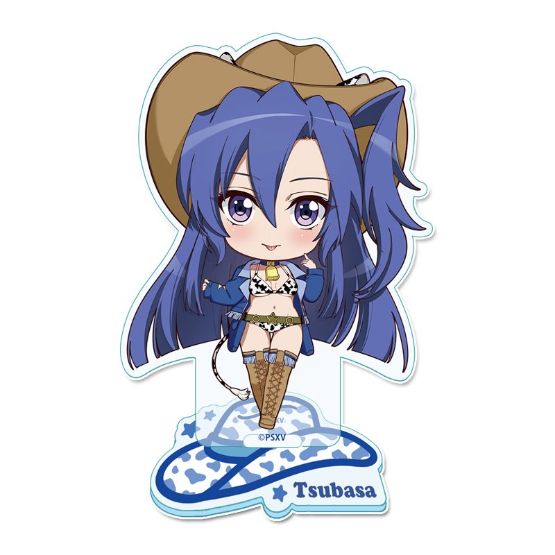 戦姫絶唱シンフォギアXV ぷちちょこアクリルスタンド 風鳴翼 カウガールVer. ("Senki Zessho Symphogear XV" Puchichoko Acrylic Stand Kazanari Tsubasa Cowgirl Ver.)