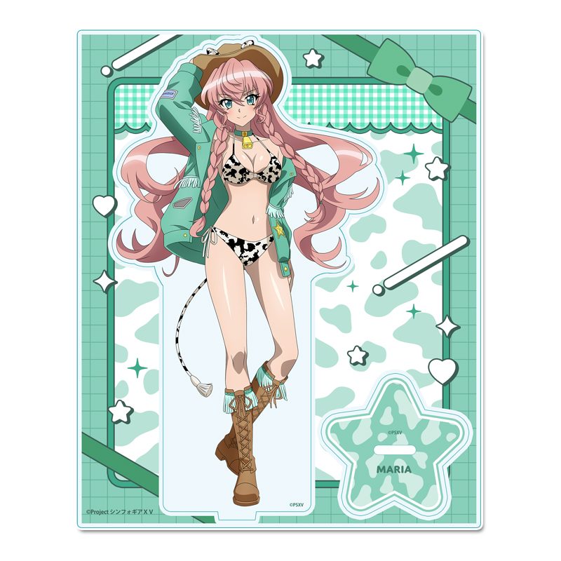 戦姫絶唱シンフォギアXV 描き下ろしアクリルスタンド マリア・カデンツァヴナ・イヴ カウガールVer. ("Senki Zessho Symphogear XV" Original Illustration Acrylic Stand Maria Cadenzavna Eve Cowgirl Ver.)