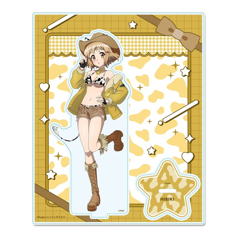 戦姫絶唱シンフォギアXV 描き下ろしアクリルスタンド 立花響 カウガールVer. ("Senki Zessho Symphogear XV" Original Illustration Acrylic Stand Tachibana Hibiki Cowgirl Ver.)