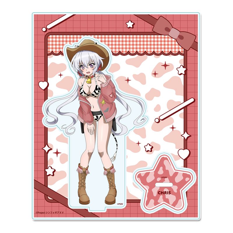 戦姫絶唱シンフォギアXV 描き下ろしアクリルスタンド 雪音クリス カウガールVer. ("Senki Zessho Symphogear XV" Original Illustration Acrylic Stand Yukine Chris Cowgirl Ver.)