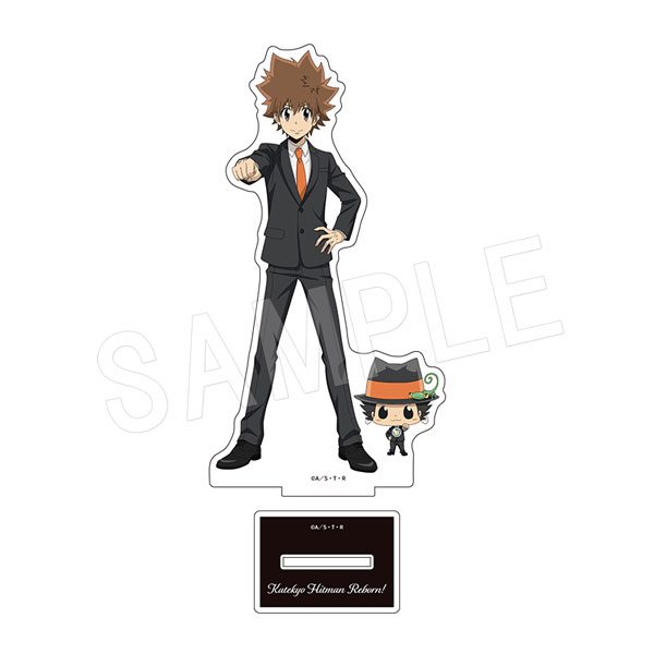 家庭教師ヒットマンREBORN! アクリルフィギュアスタンド グータッチVer. リボーン&沢田綱吉 ("Reborn!" Acrylic Figure Stand Fist Bump Ver. Reborn & Sawada Tsunayoshi)