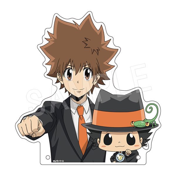 家庭教師ヒットマンREBORN! バストアップアクリルスタンド グータッチVer. リボーン&沢田綱吉 ("Reborn!" Bust Up Acrylic Stand Fist Bump Ver. Reborn & Sawada Tsunayoshi)