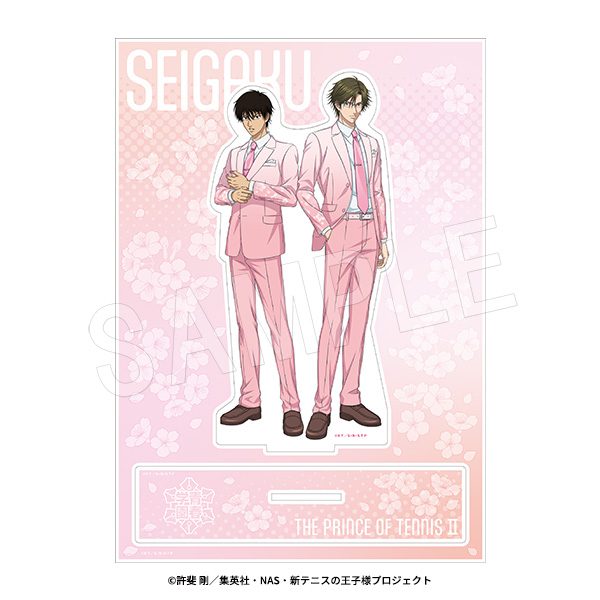 新テニスの王子様 BIGペアアクリルスタンド SAKURA Style Ver. 手塚国光&海堂薫 ("New The Prince of Tennis" Big Pair Acrylic Stand Sakura Style Ver. Tezuka Kunimitsu & Kaido Kaoru)