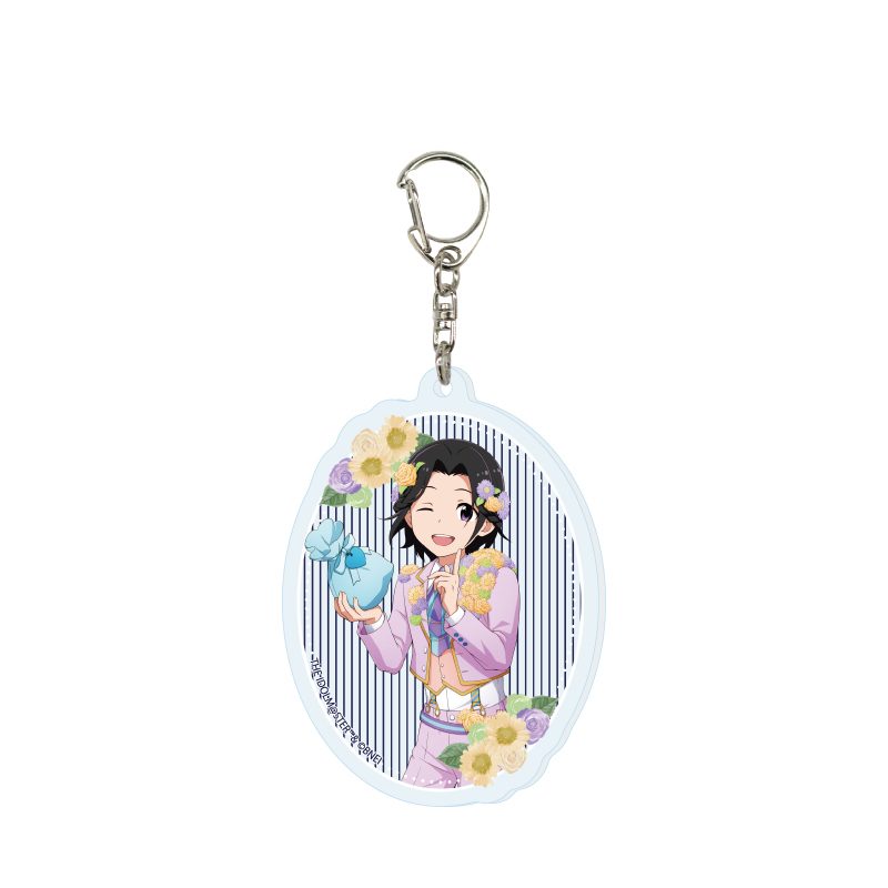 アクリルキーホルダー アイドルマスター SideM 17 岡村直央 ホワイトデーライブ2022(公式イラスト) (Acrylic Key Chain "The Idolmaster SideM" 17 Okamura Nao White Day Live 2022 (Official Illustration))