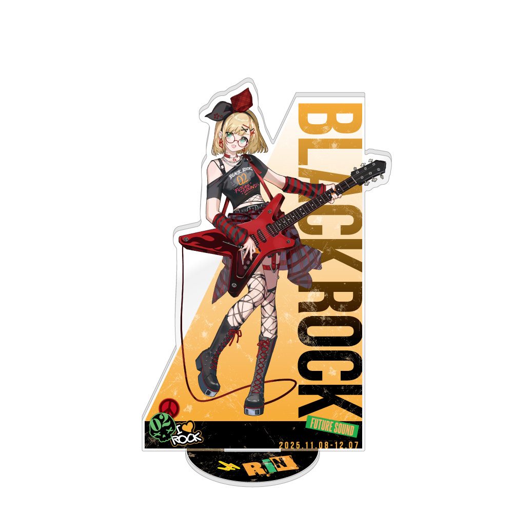 初音ミク アクリルスタンド バンドVer. 鏡音リン (Hatsune Miku Acrylic Stand Band Ver. Kagamine Rin)