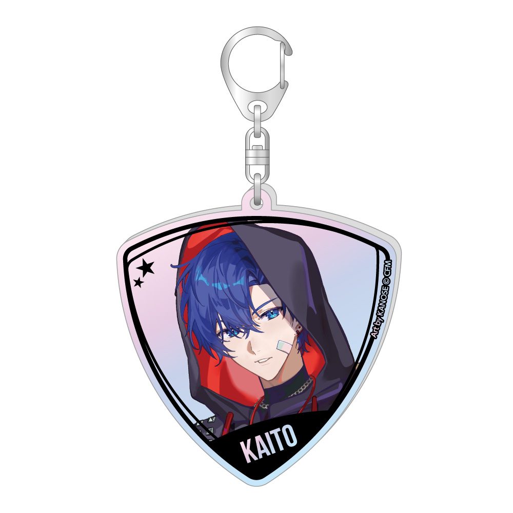 初音ミク ピック型オーロラアクリルキーホルダー バンドVer. KAITO (Hatsune Miku Pick Type Aurora Acrylic Key Chain Band Ver. KAITO)