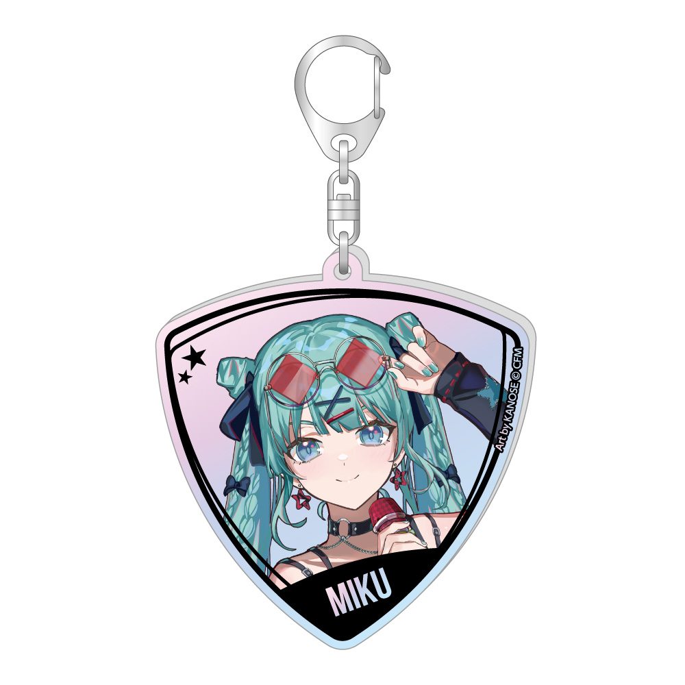初音ミク ピック型オーロラアクリルキーホルダー バンドVer. 初音ミク (Hatsune Miku Pick Type Aurora Acrylic Key Chain Band Ver. Hatsune Miku)