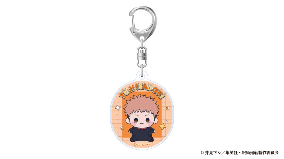 呪術廻戦 5周年 もっちび アクリルキーホルダー 虎杖悠仁 ("Jujutsu Kaisen" 5th Anniversary Mocchibi Acrylic Key Chain Itadori Yuji)