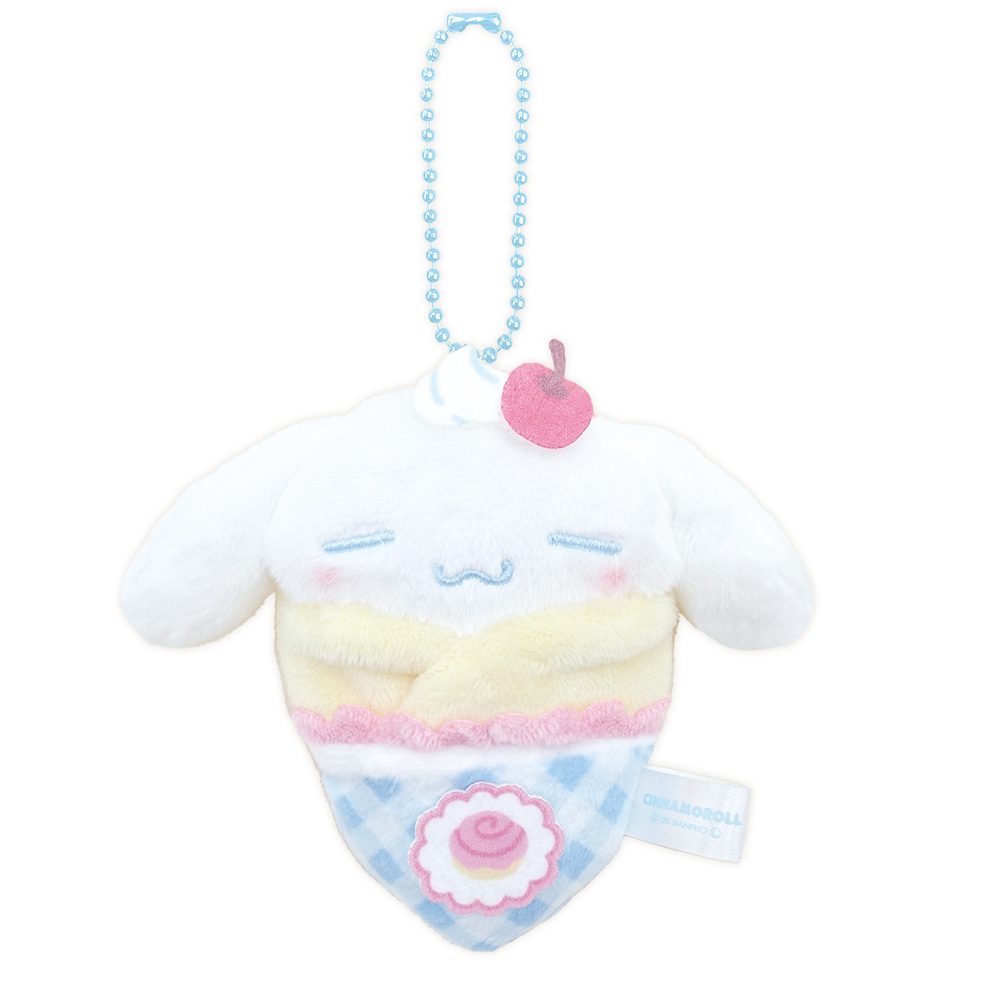 サンリオキャラクターズ Fancy Snacks & Sweets クレープおくるみマスコット シナモロール 8203-617 (Sanrio Characters Fancy Snacks & Sweets Crepe Okurumi Mascot Cinnamoroll 8203-617)