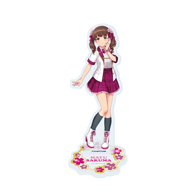 アクリルスタンド アイドルマスター シンデレラガールズ 26 佐久間まゆ 制服アイドル衣装風(描き下ろしイラスト) (Acrylic Stand "The Idolmaster Cinderella Girls" 26 Sakuma Mayu School Uniform Idol Costume Style (Original Illustration))