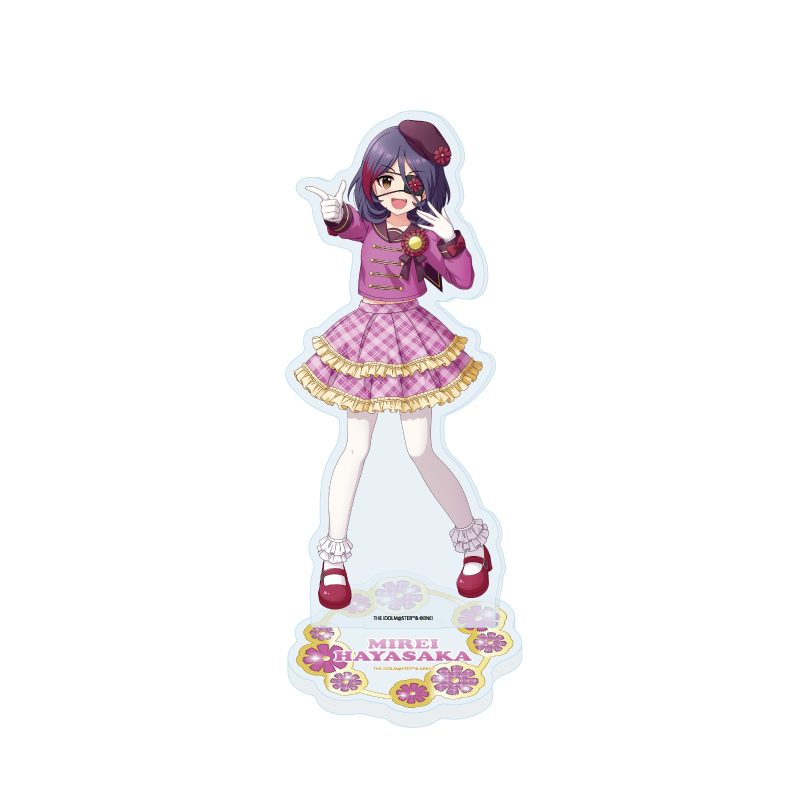 アクリルスタンド アイドルマスター シンデレラガールズ 34 早坂美玲 制服アイドル衣装風(描き下ろしイラスト) (Acrylic Stand "The Idolmaster Cinderella Girls" 34 Hayasaka Mirei School Uniform Idol Costume Style (Original Illustration))